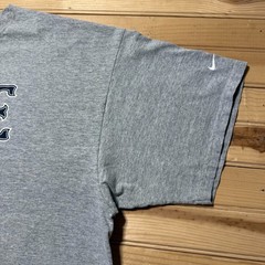 Vintage 90s Nike Athletics Spellout Logo Swoosh Heather T-Shirt Men’s – Size XXL