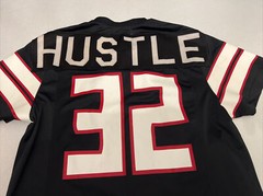 Hustle Gang Block by Block Football Jersey Grid Iron Hawk HG 32 X-LARGE