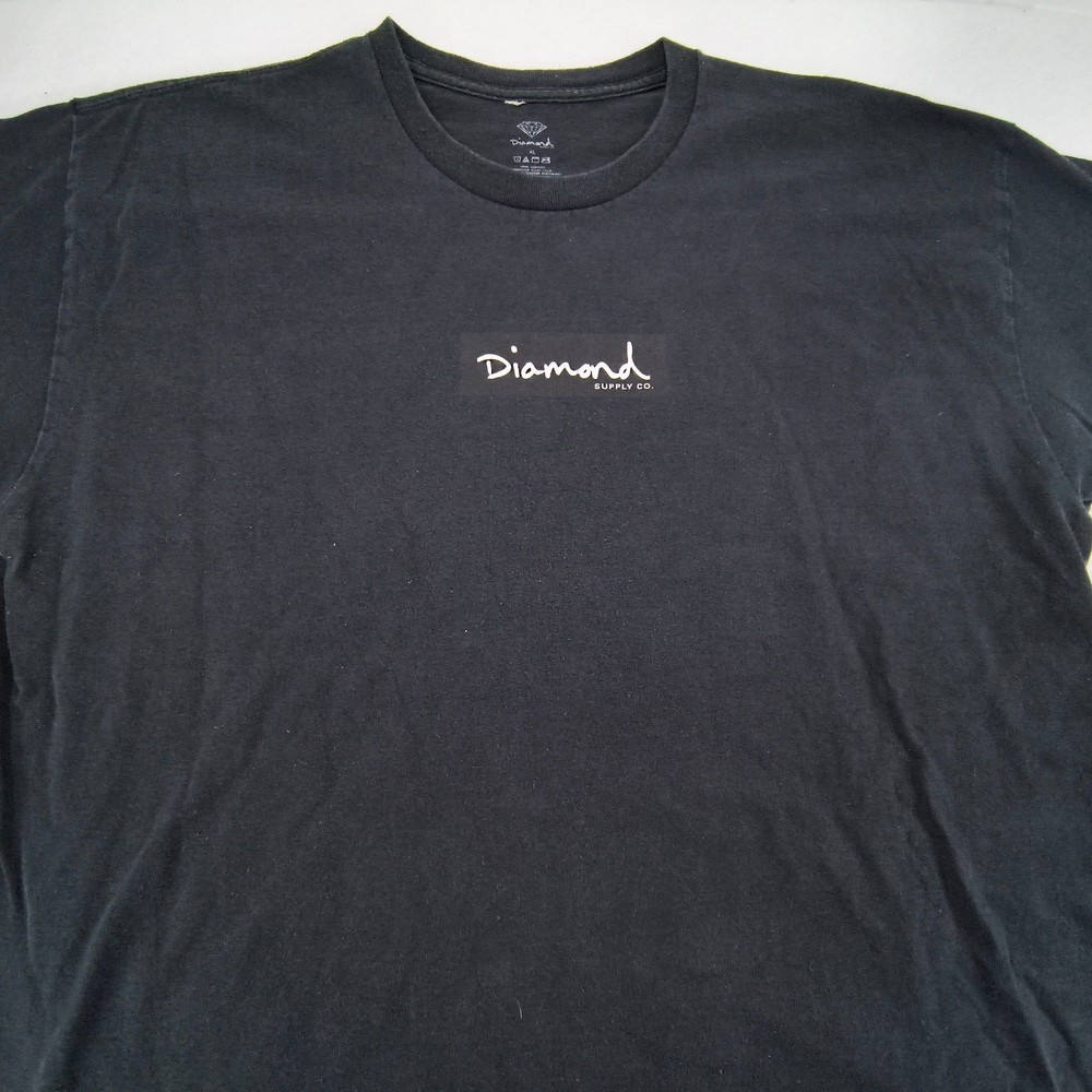 Diamond Supply Co Graphic Crew Neck Short Sleeve T Shirt Mens Size XL Black