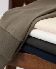 Spring Men Vintage Classic Henry Collar Shirt Casual Long Sleeve T-Shirts