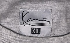 Vintage Hip Hop Karl Kani Embroidered Logo Grey T Shirt Men Sz XL Pre Owned