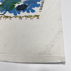 Vtg Paddle Hard Pepe Costa Rica T Shirt Mens L Pacuare River White Water Rafting