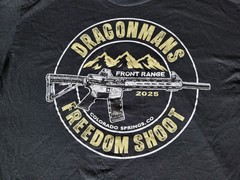 Front Range Dragonmans Freedom Shoot Colorado Springs T-Shirt Size Large