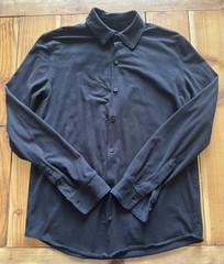 True Classic Men’s, Knit Long Sleeve, Slightly Relaxed Fit Collard Shirt Stretch