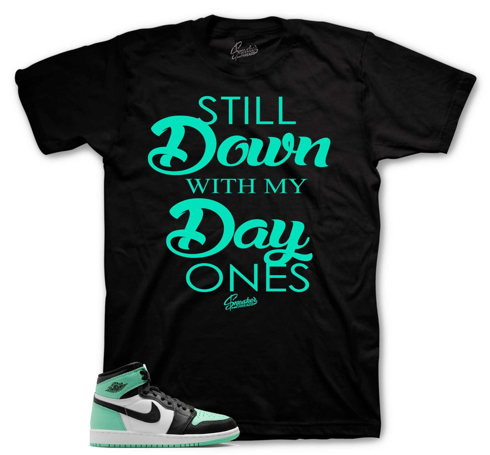 Shirts To Match Jordan 1 Green Glow Sneakers – Day Ones Sneaker Tees