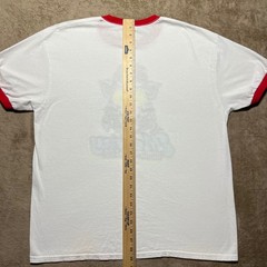 Moolay Bushpig Bait Co Ringer T Shirt Mens XL White Red Pig Graphic Outdoor Tee