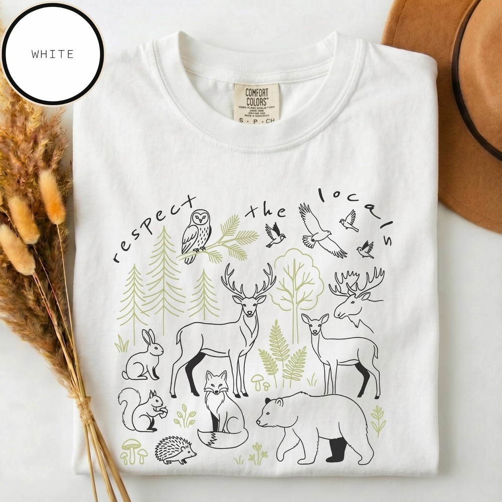 Comfort Colors Respect The Locals Shirt, National Park Tee, Camping T-Shirt