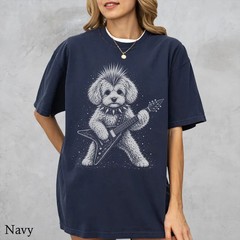 Maltipoo Dog Rock Guitar Music Lover Comfort Tee