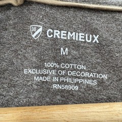 Cremieux Long Sleeve Crewneck Tee Mens Medium Brown Cotton Logo Casual Shirt NWT