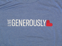 Live Generously T-Shirts Thrivent Blue Large X-Large 3XL NWOT