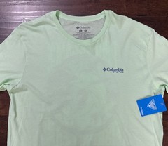 NWT Columbia PFG Marlin Short Sleeve T-Shirt Green Men’s Size XL. A1