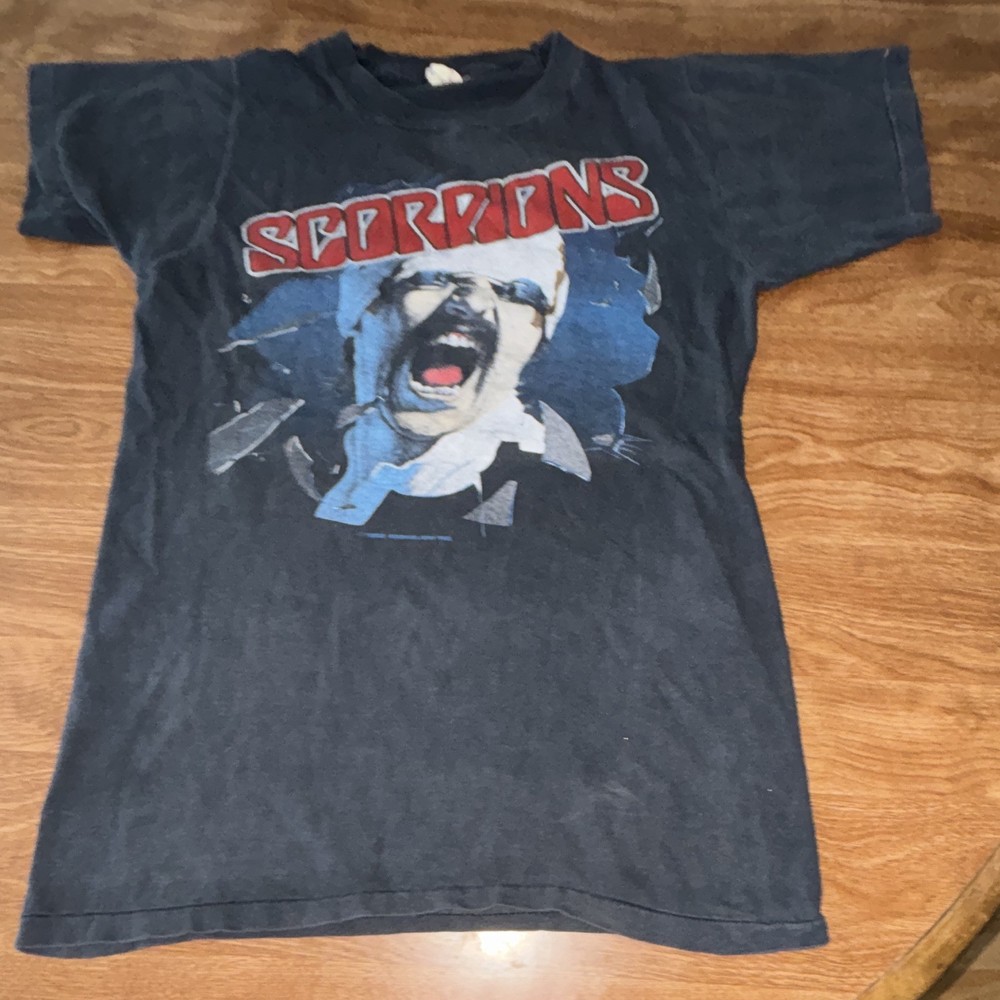 Screen Stars Vintage 80s Scorpions Black Out Tour T-Shirt