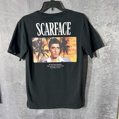 Scarface Tony Montana Embroidered Logo Graphic Print T-Shirt Men’s Size Small