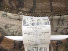 Vintage Mossy Oak T Shirt Mens 3XL Brown Camo Long Sleeve Crewneck Hunting Tee