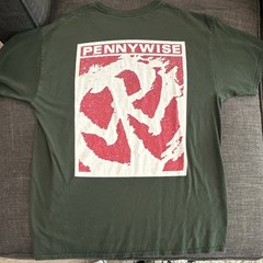 Pennywise Band Graphic T-shirt Green Men’s Short Sleeve Crew Neck Size Regular