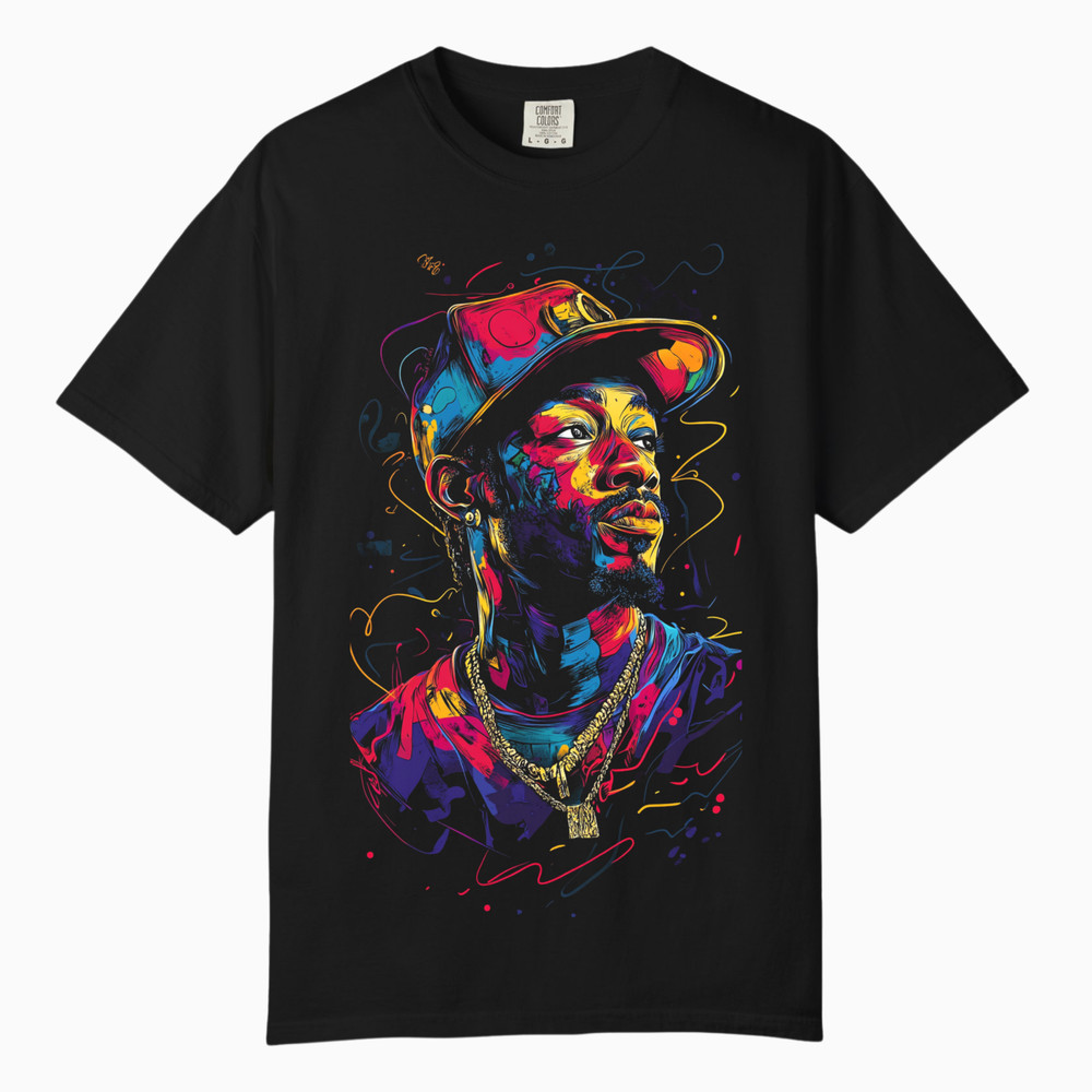 Urban Neon Hip Hop Graphic Tee, Comfort Colors T Shirt, Unisex Streetwear Tee