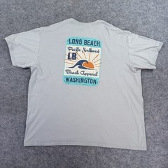 Prairie Mountain Long Beach Washington Beach Graphic T-Shirt Men’s Size XXL Gray