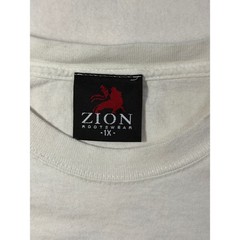 Zion Rootswear Bob Marley Graphic T-Shirt White 1X Reggae Portrait 2003 Vintage