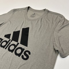 Adidas Shirt Mens Size Large Go To Performance Tee Gray Logo Activwear