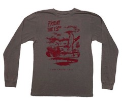 Friday the 13th Mens Long Sleeve T-Shirt – Red Jason in Boat Camp Crystal Lake