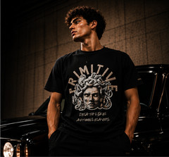 BKYS “Primitive” Medusa Graphic Rhinestone T-Shirt