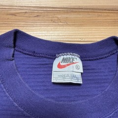 Vintage Y2K Nike Sportswear Embroidered Spellout Logo Textured T-Shirt USA XL