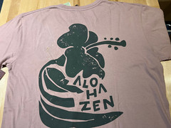 ALOHA ZEN Rainbow Slide Graphics BLUE Tshirt – Men’s Size M – NEW