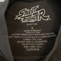 Street Fighter Shirt Mens Small Black Character Select Graphic Tee Capcom Game