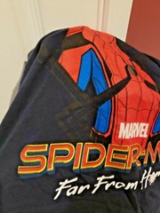 Amazing Spiderman Far From Home Tee T Shirt Marvel 2019 2X navy movie Spider-man