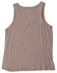 Brugi Mens Vest Top Large Grey Cotton AL10
