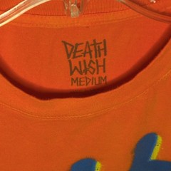 Deathwish Orange Yellow Graphic Logo Men’s Medium Short Sleeve T-Shirt