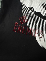 Inimigo Black Graphic T-Shirt Men’s Size S Rhinestone No Enemies No Character
