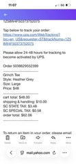 Supreme The Grinch T Shirt Size Large (Gray) 100% Authentic