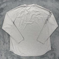 Legends Mens Enzo Long Sleeve T Shirt Size XXL Gray Curve Hem Sports Academy