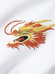 Niepce Men’s Golden Dragon Embroidery Tee Japanese Streetwear T-Shirt