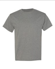 Hanes 5170 5XL EcoSmart Crewneck Short Sleeve Tee Pit to Pit 31″ Oxford Gray