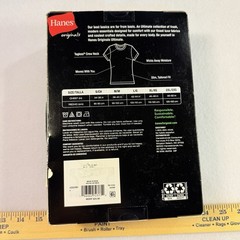 Men’s Hanes Ultimate Stretch Slim Modern Fit 5 Pack Crew Neck T-Shirts Size S