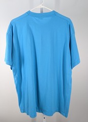 Vintage 90s Blank T-Shirt Cyan Blue 50/50 Blend Soft Screen Stars Style XXL