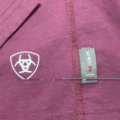 Ariat FR CAT 2 Long Sleeve Work Shirt Men’s Small Purple Flame Resistant Pocket