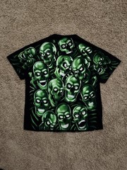 Liquid Blue Glow In The Dark Green Skulls 3/6 Mafia Travis Scott RARE 2017 Men L