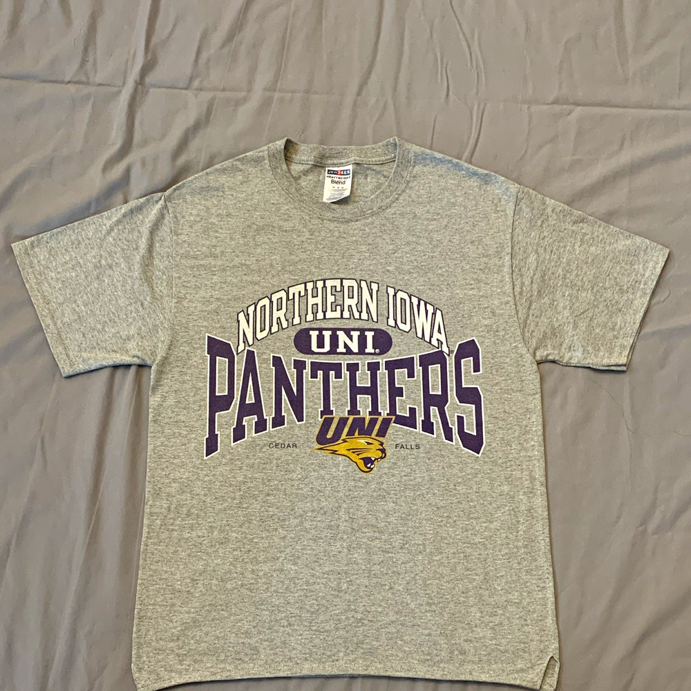 Jerzees Heavyweight Blend UNI Panthers Graphic Logo T-Shirt Men’s M Gray