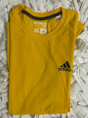 Adidas Ultimate Tee Shirt Men’s Yellow Size X Large