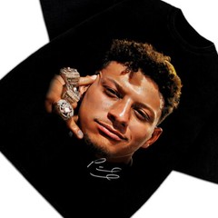 Patrick Mahomes T-Shirt Superbowl Champ 3 Rings Greatest Of All Time GOAT Tee