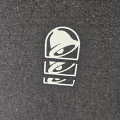 Taco Bell T-Shirt Mens Large Black Short Sleeve Colorful Bells Employee