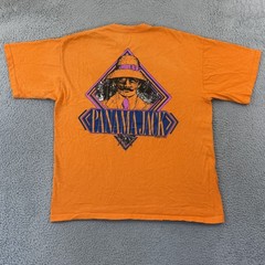 Vintage Panama Jack Shirt Mens XL Orange Short Sleeve Graphic Outdoor 90s USA