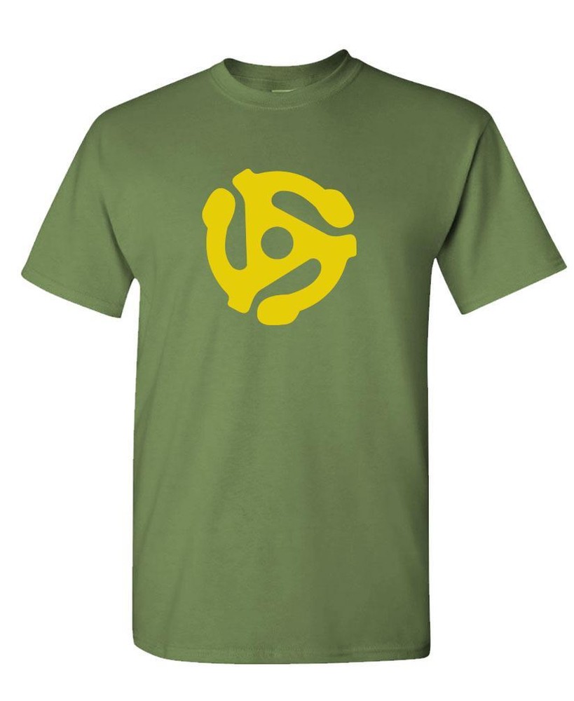 DJ 45 RPM ADAPTER – spider record dj music – Cotton Unisex T-Shirt