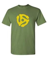 DJ 45 RPM ADAPTER – spider record dj music – Cotton Unisex T-Shirt
