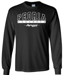 Peoria Illinois T-Shirt Long Sleeve Graphic tee