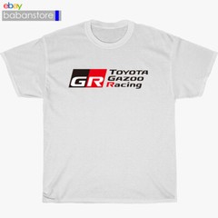 New Toyota Gazoo Racing Logo Black/White/Grey/Navy T-Shirt Size S-5XL