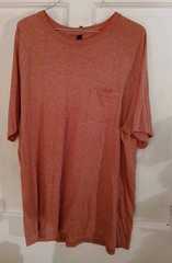District Made Men’s Red SS Cotton Pullover T Shirt Sz 2X